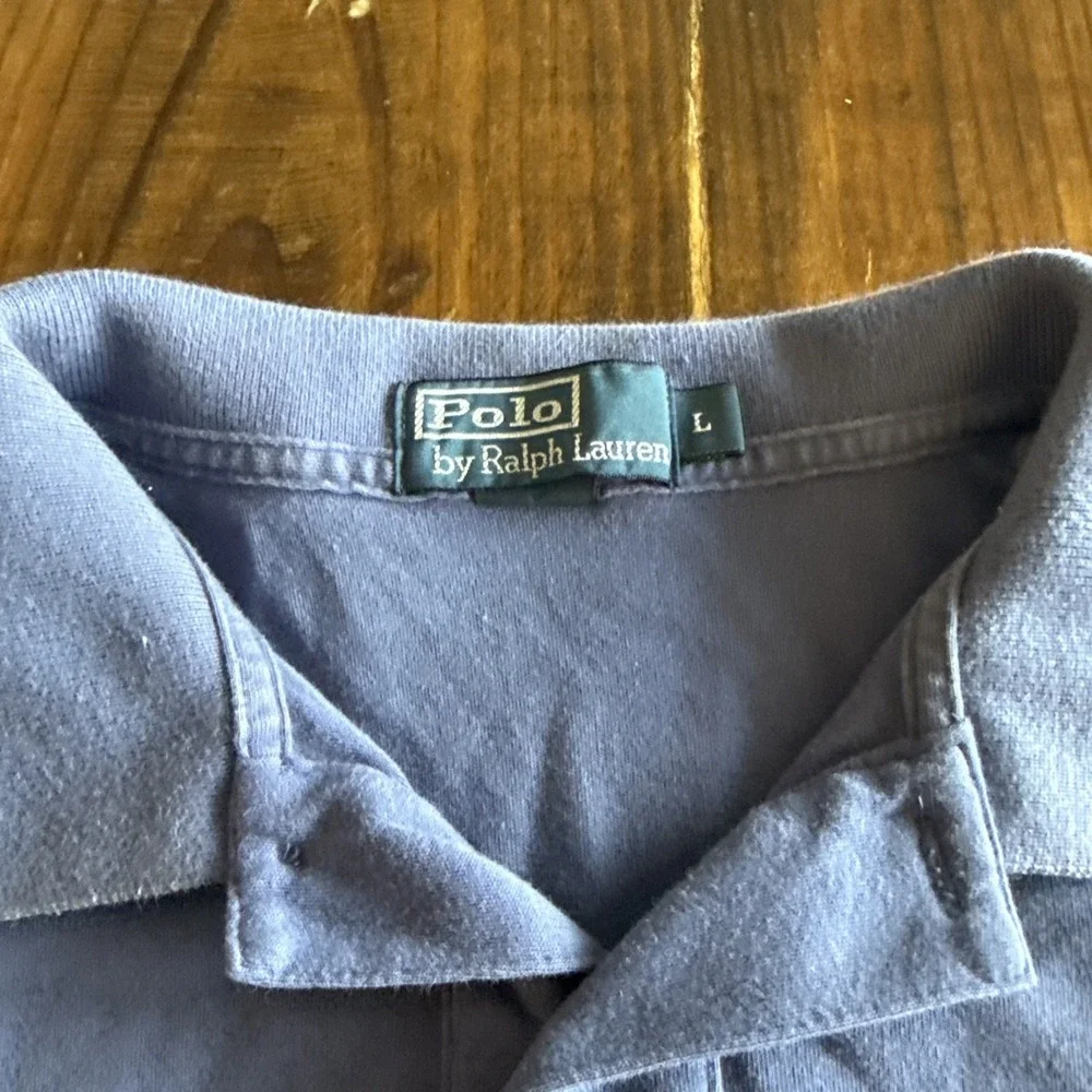 polo ralph lauren polo shirt Men's Blue-ish Purple Color Large